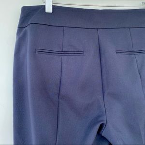 Ann Taylor navy cotton blend trousers, high waisted